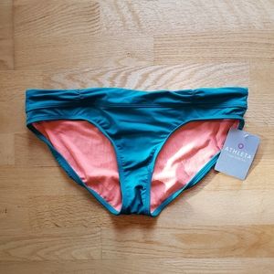 Athleta Teal and Coral Bikini Bottom